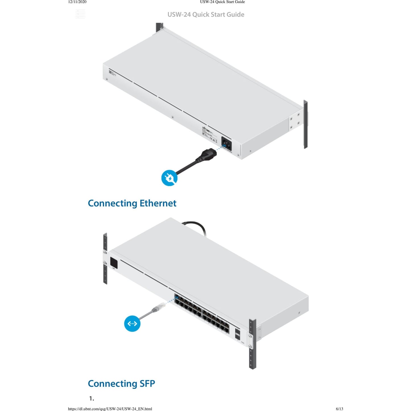 Ubiquiti UniFi Switch 24 Port Gigabit 2SFP | USW-24