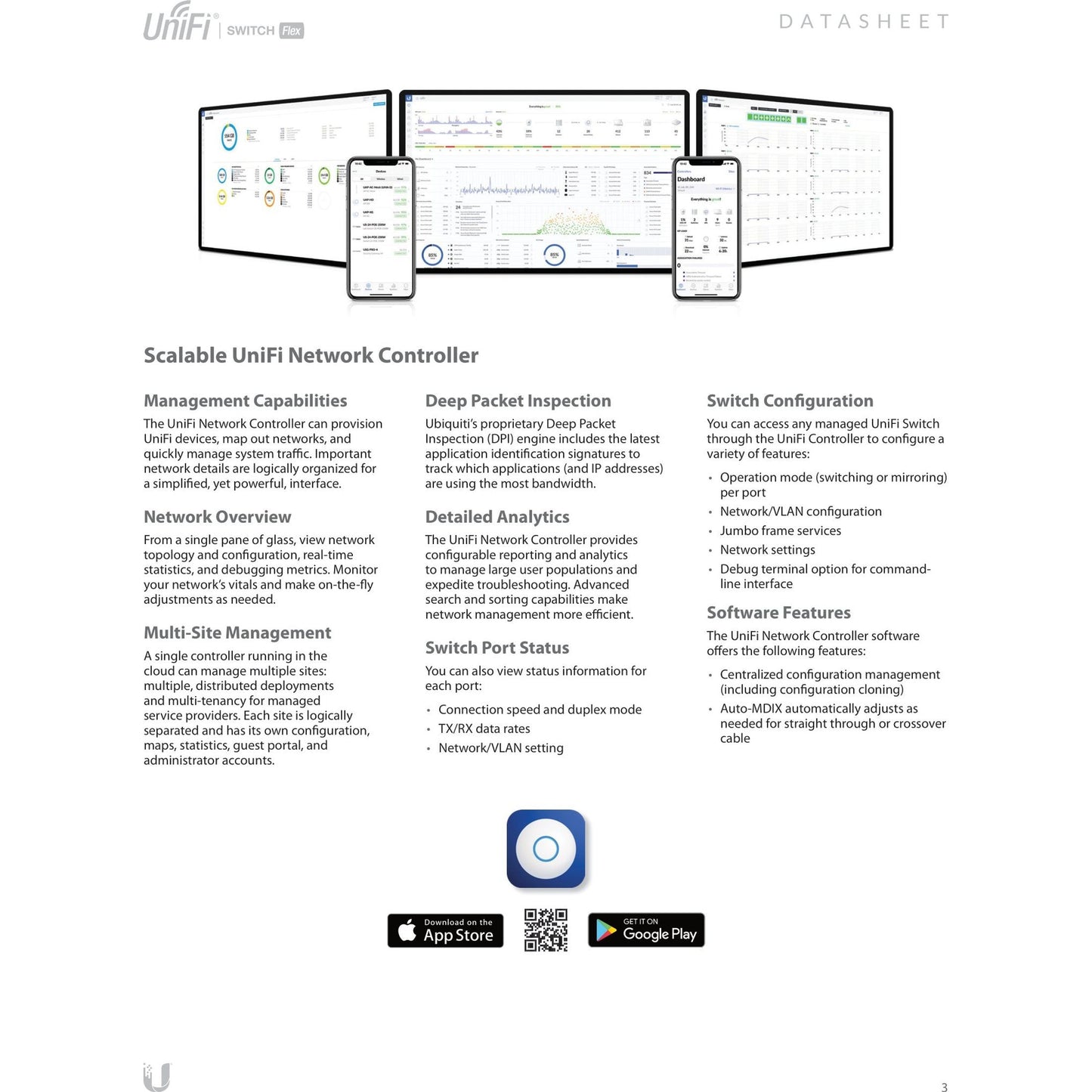 Ubiquiti UniFi Flex Switch 5 Port Gigabit 1PoE In 4PoE Out | USW-Flex