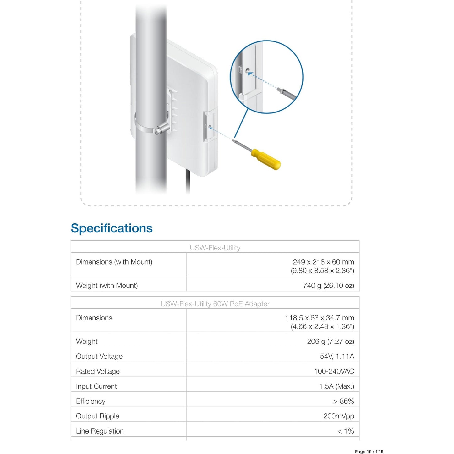 Ubiquiti UniFi Flex Switch Utility Outdoor Enclosure | USW-Flex-Utility