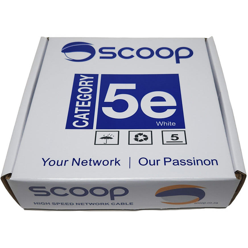Scoop 100m Box Cat5e CCA UTP Cable