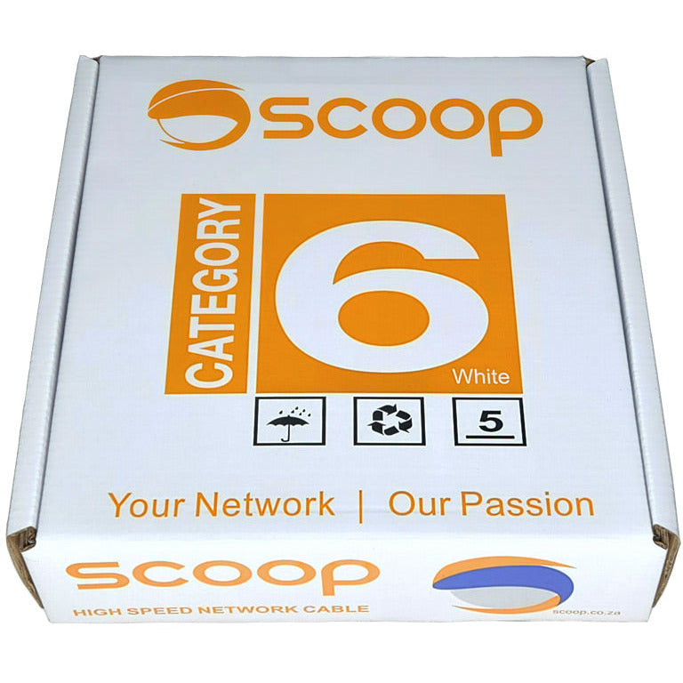 Scoop 100m Box Cat6 CCA UTP Cable