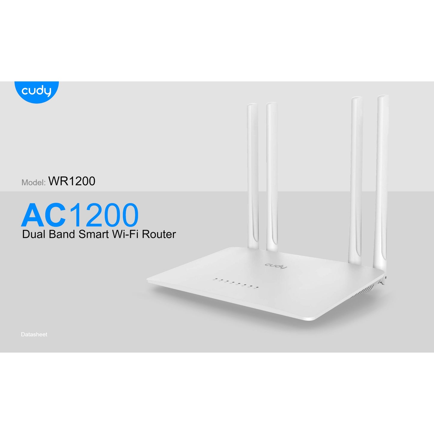 Cudy Dual Band WiFi 5 1200Mbps 5dBi Fast Ethernet Router | WR1200