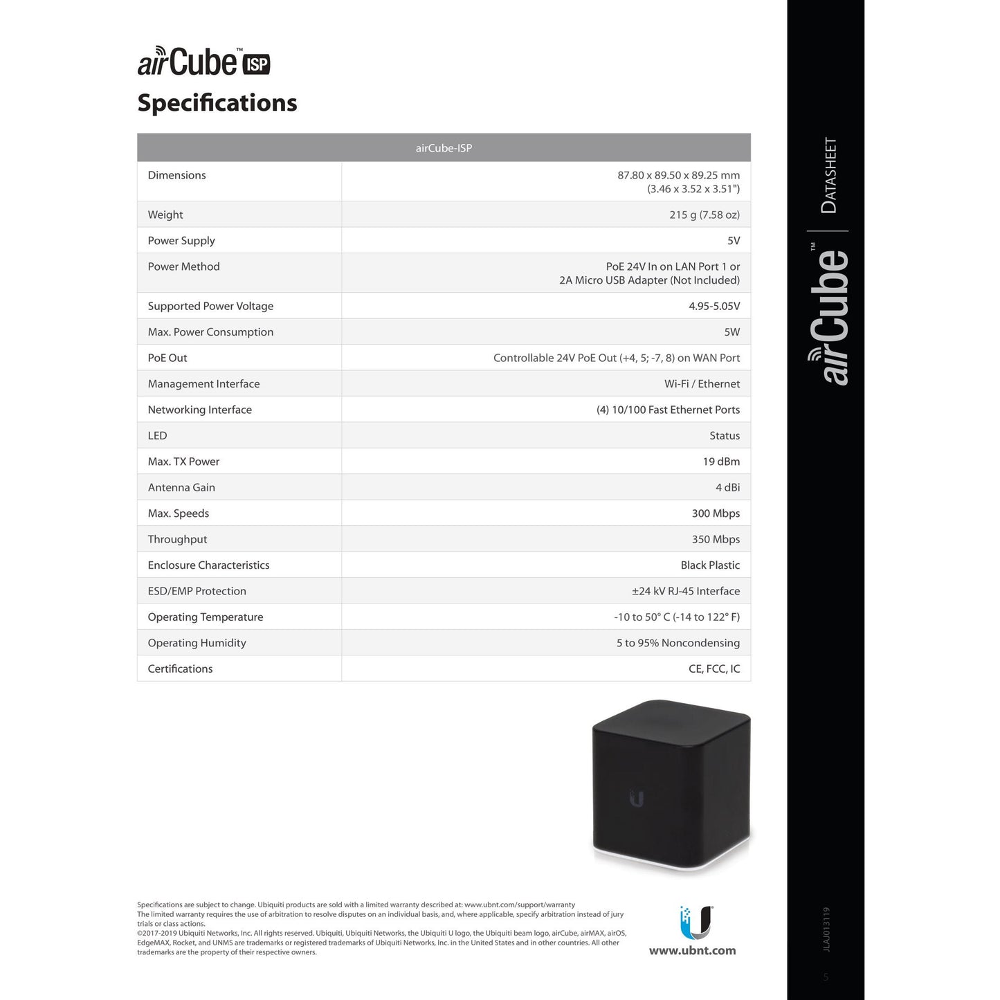 Ubiquiti UISP airCube ISP WiFi Access Point | ACB-ISP