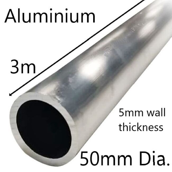 50mm Aluminium Pole / Mast 3M