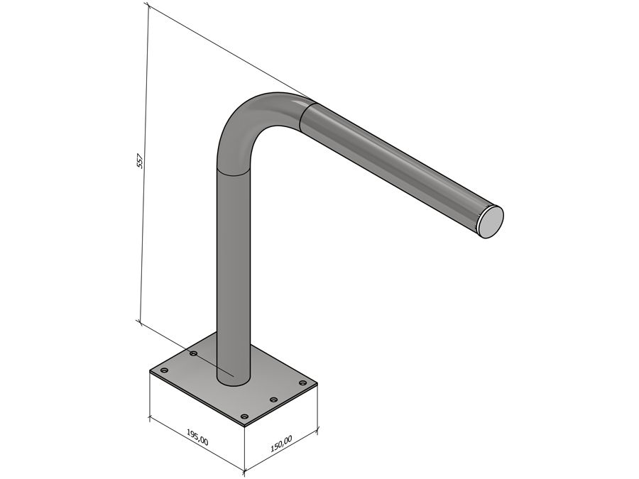 L-Bracket 500x500x50mm