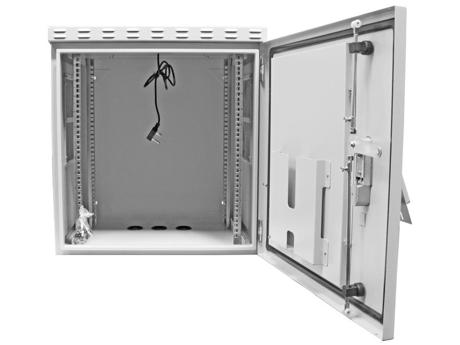 Scoop 12U 450mm Deep Outdoor Cabinet with 2 fans