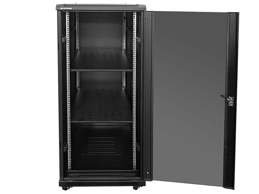 Linkbasic 27U 1M Deep Network Cabinet. 4 Fans & 2 Shelves
