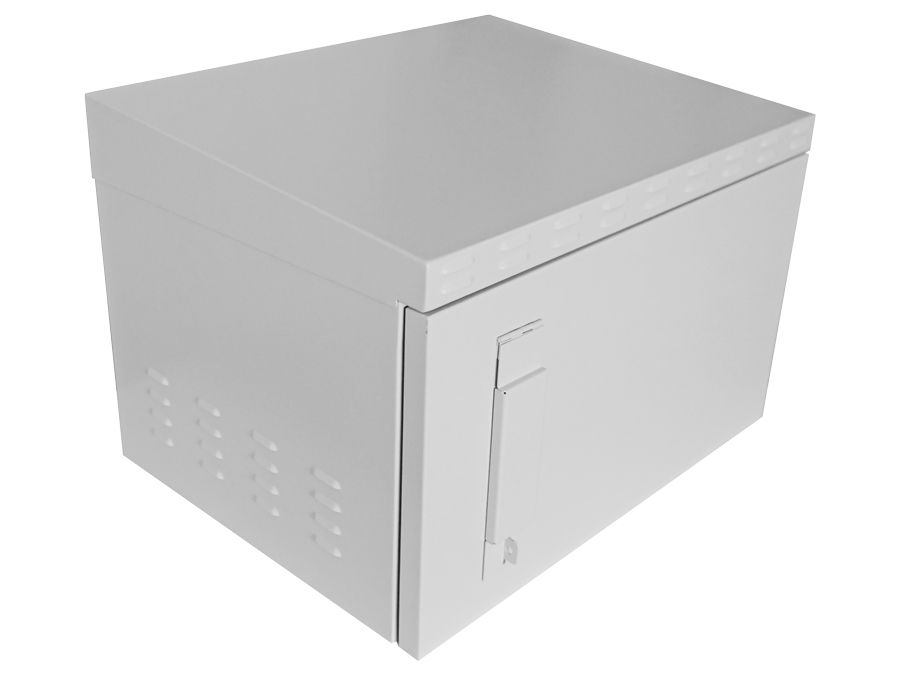 Scoop 6U 450mm Deep Outdoor Cabinet with 2 fans