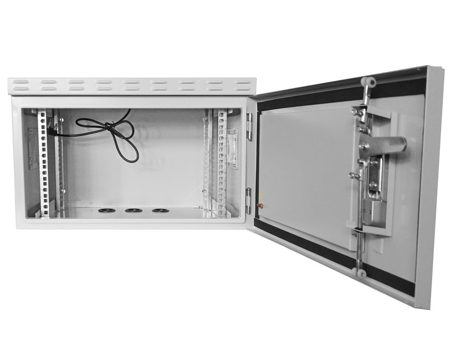 Scoop 6U 450mm Deep Outdoor Cabinet with 2 fans