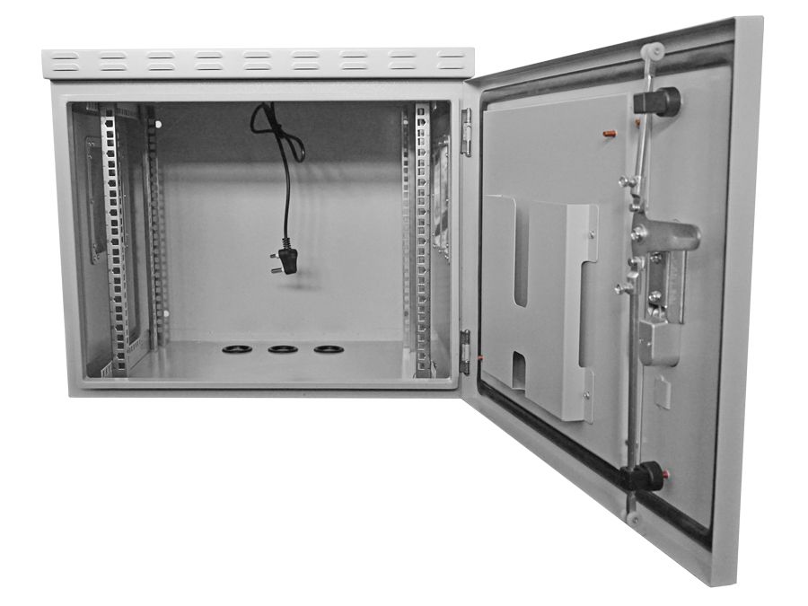 Scoop 9U 450mm Deep Outdoor Cabinet with 2 fans
