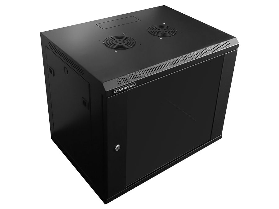 Linkbasic 9U Preassembled Fixed Wall Box Network Cabinet.