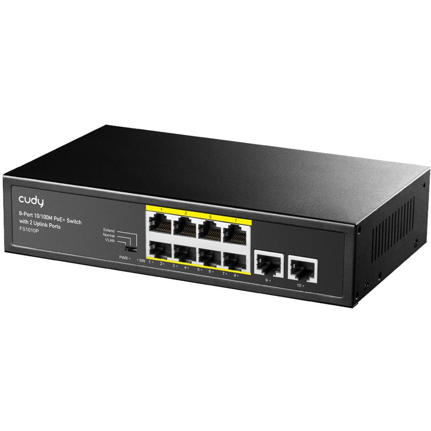 Cudy 10 Port Gigabit 8 PoE 100W PoE Switch | GS1010P