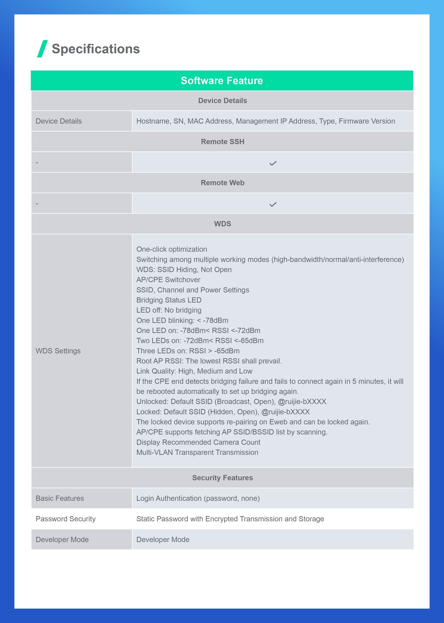 Reyee 2.4GHz 300Mbps 8dBi 70° Pre-Paired Kit | RG-EST100-E
