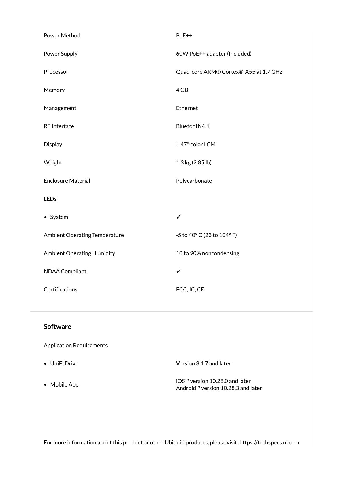 Ubiquiti UniFi White UNAS 2.5Gbps Ethernet 2x 3.5" HDD bays