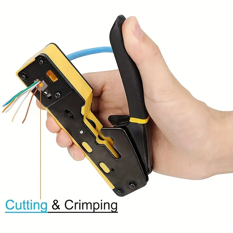 EZ Pass-through: RJ45 Network Cable Crimp Tool: Cat5e / CAT6 / RJ45 /RJ11