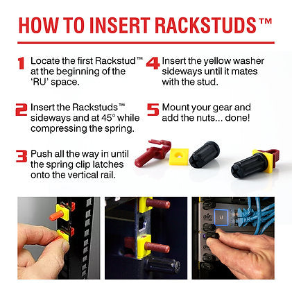 Rackstuds 2.2mm 20 Pack Red
