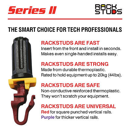 Rackstuds 2.2mm 20 Pack Red