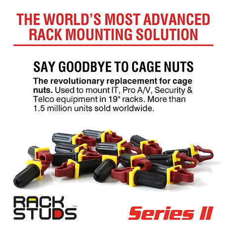 Rackstuds 2.2mm 100 Pack Red