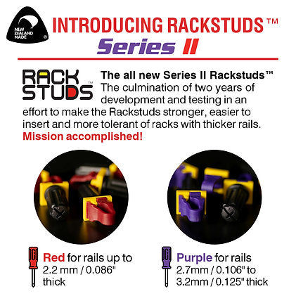 Rackstuds 2.2mm 20 Pack Red