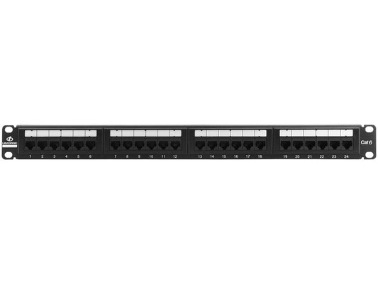 Linkbasic 24 Port Cat6 Rack Mount Patch Panel