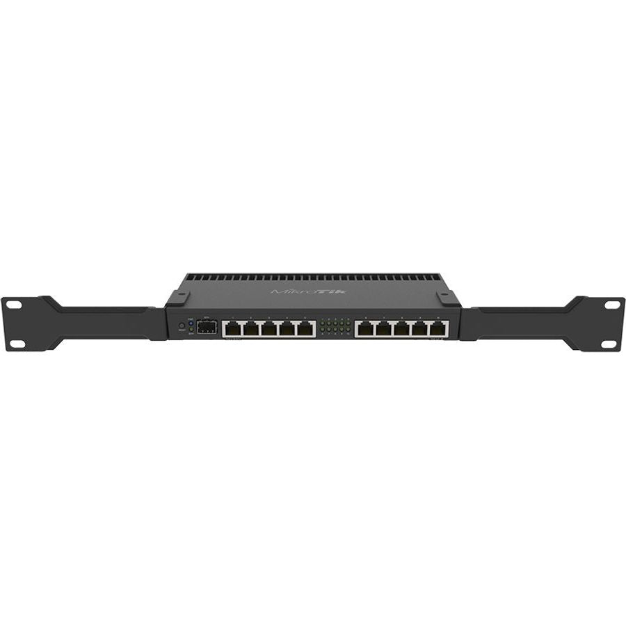 MikroTik 10 Port Gigabit 1SFP+ 4 Core L5 Rack-Mount Router | RB4011iGS+RM