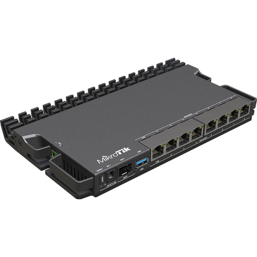 MikroTik 7 Gigabit 1x 2.5Gbps 1SFP+ 4 Core PoE Router | RB5009UPr+S+IN