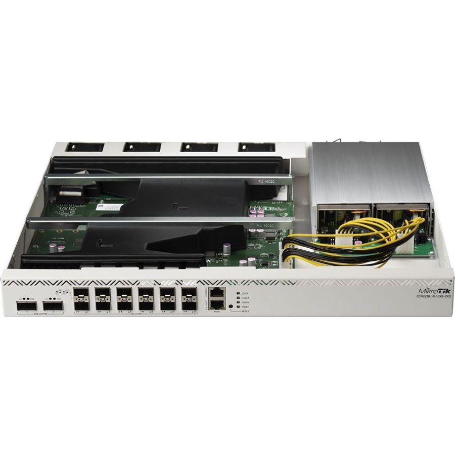 MikroTik Cloud Core 12 Port SFP28 2 QSFP28 16 Core Router | CCR2216-1G-12XS-2XQ