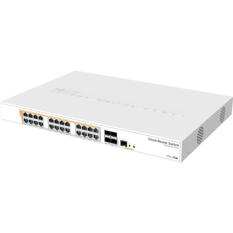 MikroTik Cloud Router Switch 24 Port PoE 450W 4SFP+| CRS328-24P-4S+RM