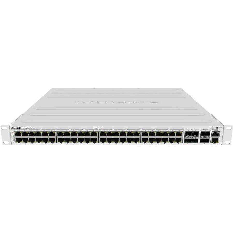 MikroTik Cloud Router Switch 48 Port PoE 700W 4SFP+ 2 QSFP+ | CRS354-48P-4S+2Q+RM