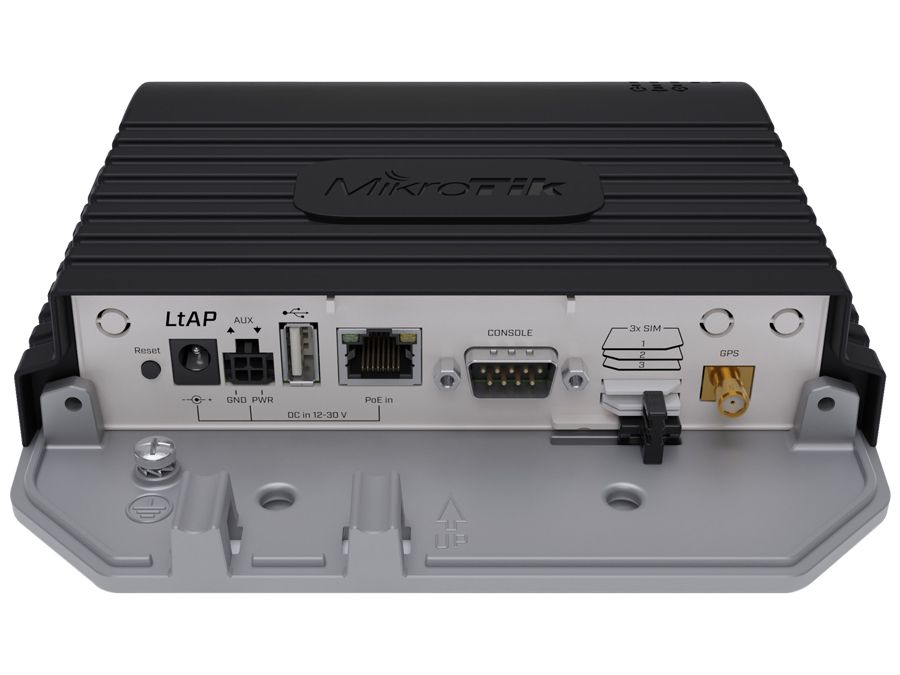 MikroTik LtAP LTE6 Kit 3 SIM 2 mPCIe and GPS Router | RBLtAP-2HnD&R11e-LTE6