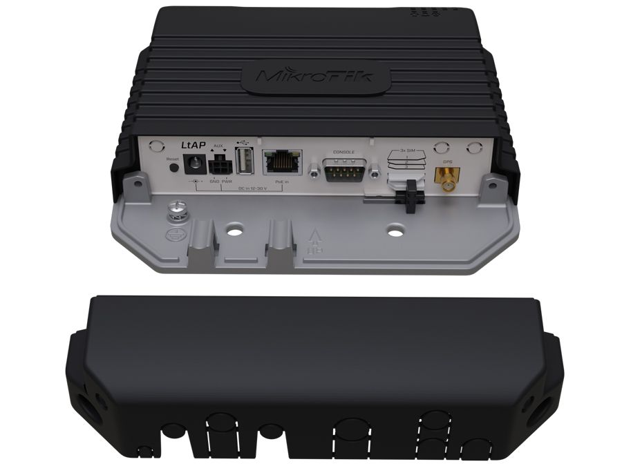 MikroTik LtAP LTE6 Kit 3 SIM 2 mPCIe and GPS Router | RBLtAP-2HnD&R11e-LTE6