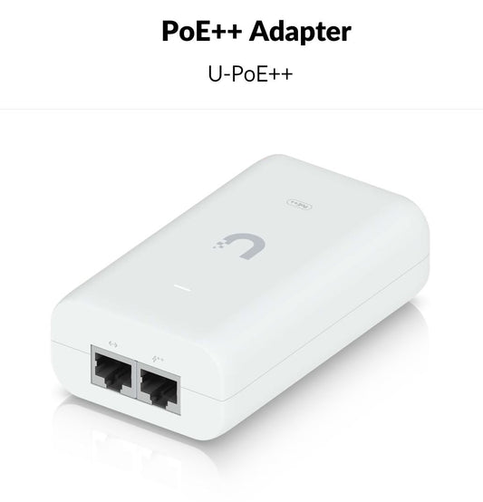 Ubiquiti Gigabit PoE Adapter 48V 60W with Cable | U-PoE++