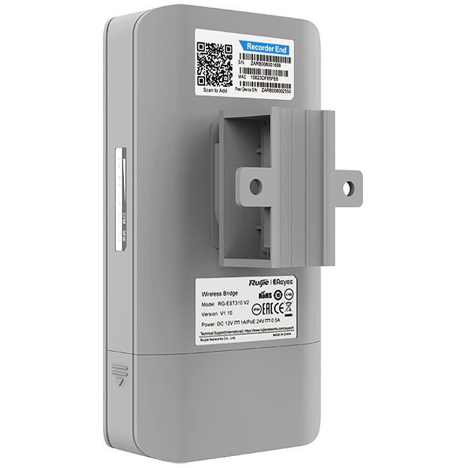 Reyee 5GHz AC 10dBi 60° Pre-Paired Kit wireless bridge | RG-EST310 V2