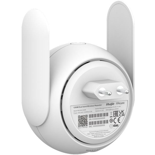 Reyee Dual Band AC 1200Mbps 4dBi Mesh Range Extender | RG-EW1200R