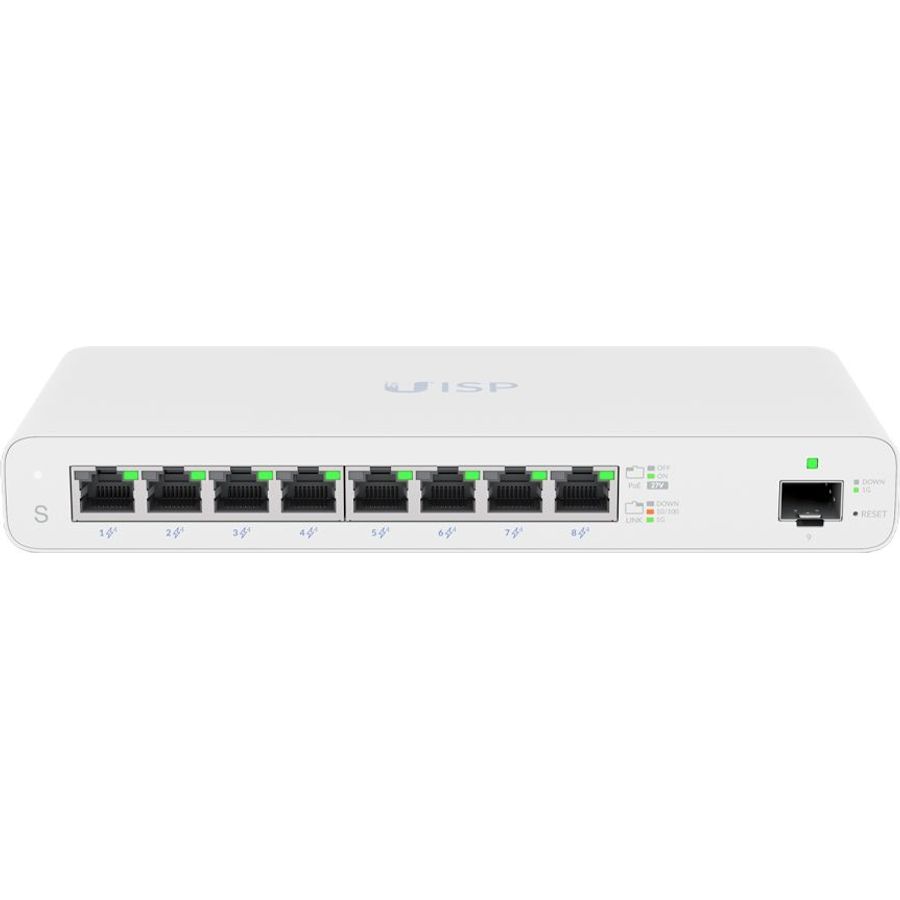 Ubiquiti UISP Switch 8 Port Gigabit PoE 110W 1SFP | UISP-S