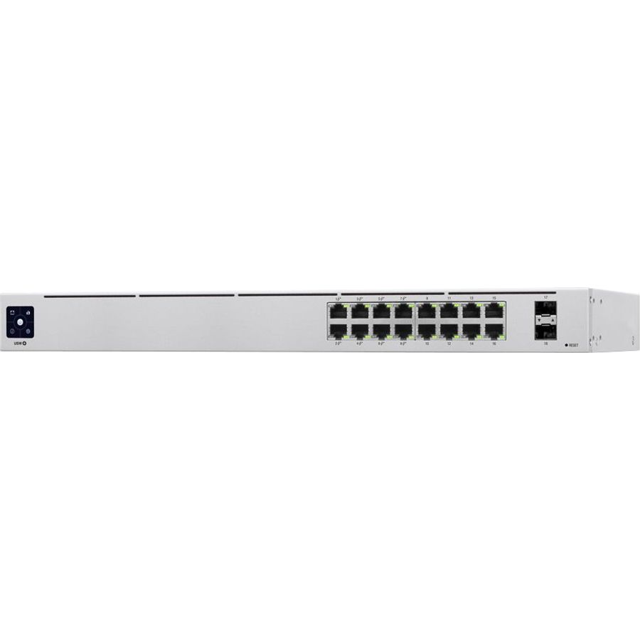 Ubiquiti UniFi Switch 16 Port Gigabit 8PoE 42W 2SFP | USW-16-POE