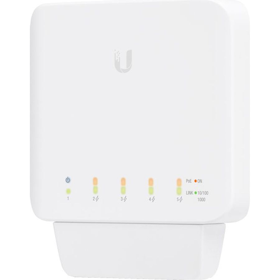 Ubiquiti UniFi Flex Switch 5 Port Gigabit 1PoE In 4PoE Out | USW-Flex