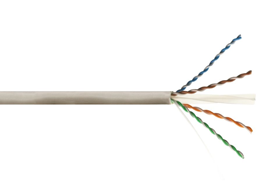 Linkbasic Drum Cat6a Solid Grey UTP Network Cable