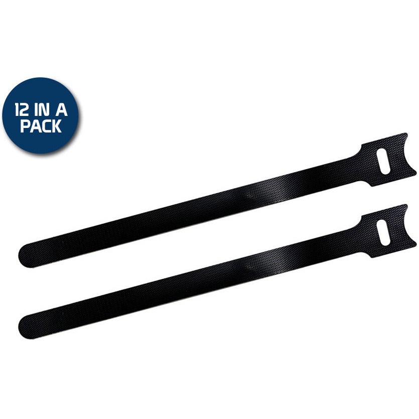 Linkbasic Reusable Velcro Cable Tie 200x12mm 12 Pack. (Rack)