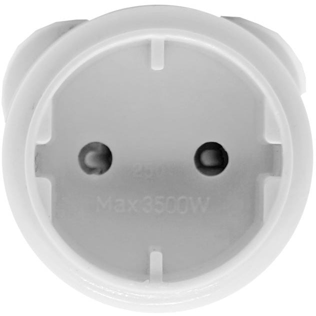 2-Pin Schuko to 16A 3-Pin Adaptor
