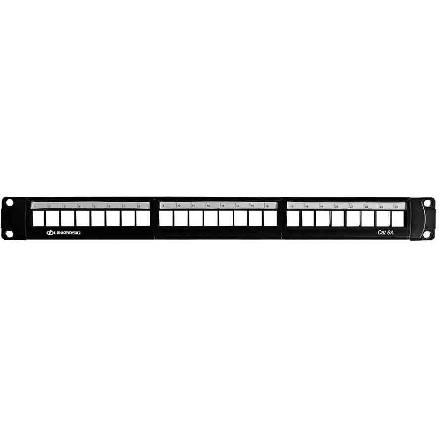 Linkbasic 24 Port Cat6a Rack Mount Patch Panel