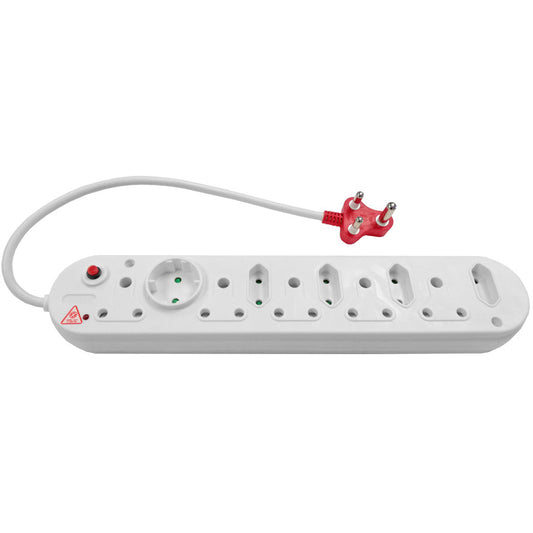 Surge Protected Multi Plug 5x16A 5x5A 0.5m Cord