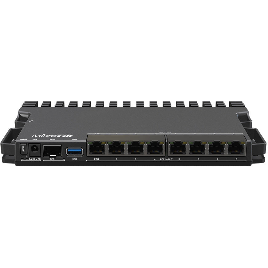 MikroTik 7 Gigabit 1x 2.5Gbps 1SFP+ 4 Core PoE Router | RB5009UPr+S+IN