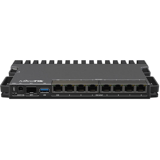 MikroTik 7 Gigabit 1x 2.5Gbps 1SFP+ 4 Core PoE Router | RB5009UPr+S+IN