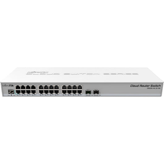 MikroTik Cloud Router Switch 24 Port Gigabit 2SFP+ | CRS326-24G-2S+RM