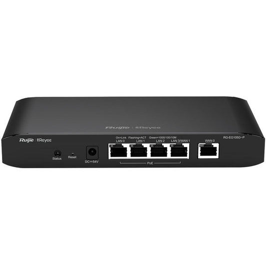 Reyee 5 Port Gigabit 2 WAN 4 PoE 54W Cloud Router | RG-EG105G-P