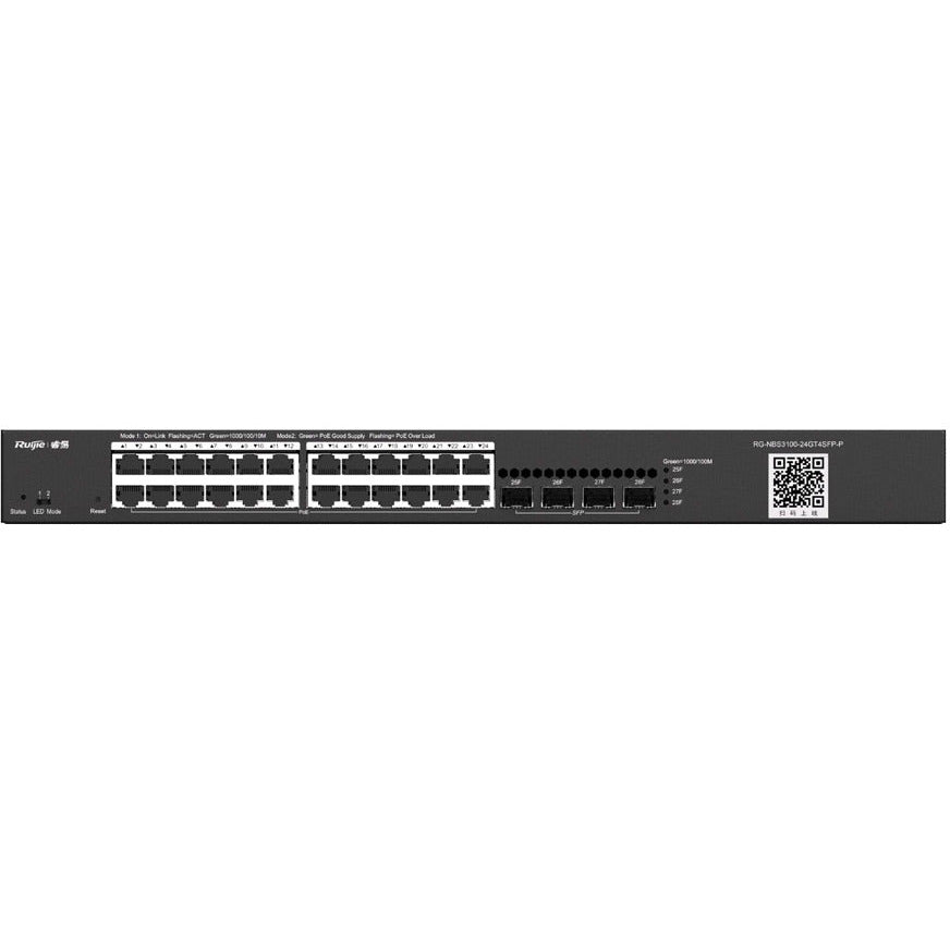 Reyee 24 Port Gigabit PoE 370W 4SFP Layer 2+ Smart Switch | RG-NBS3100-24GT4SFP-P