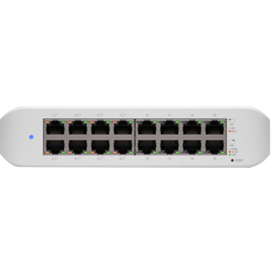 Ubiquiti UniFi Switch Lite 16 Port Gigabit 8PoE 45W | USW-Lite-16-POE