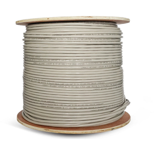 Linkbasic 305M Drum Cat5e Solid Shielded Grey FTP Network Cable