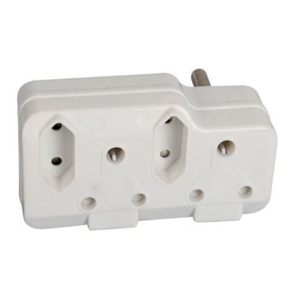 Direct Plug-in Multi Plugtop (2 X 3 pin 16A and 2 X flat Pin 5A)